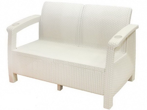 Двухместный диван Yalta Sofa Seаt белый купить в Рубцовске