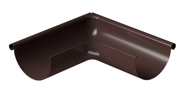Угол внешний 90° D125 Döcke STAL PREMIUM Шоколад, (RAL 8019) купить в Рубцовске