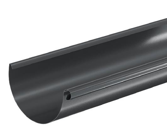 Водосток Aquasistem, система 125x90 - Водосточный желоб 3.00м RAL 7024 Тёмно-серый купить в Рубцовске