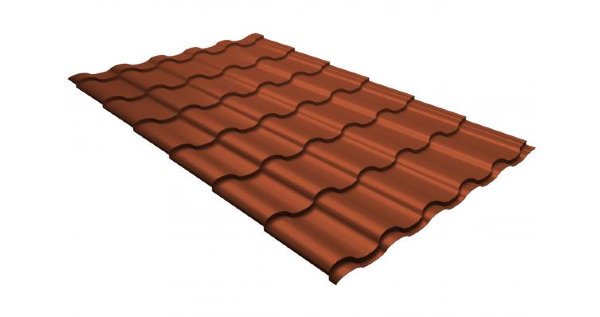 Металлочерепица кредо GL 0,5 GreenСoat Pural RR 750 кирпично-красный (RAL 8004 терракота) купить в Рубцовске