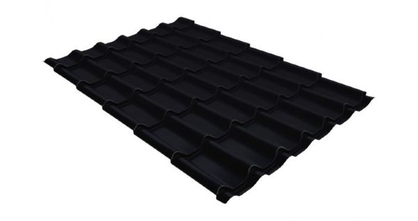 Металлочерепица классик GL 0,5 Velur20 RAL 9005 черный купить в Рубцовске