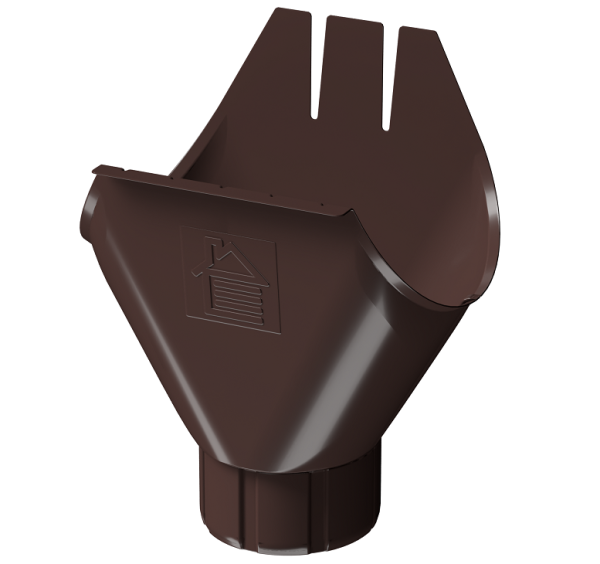 Воронка желоба D125 Döcke STAL PREMIUM Шоколад, (RAL 8019) купить в Рубцовске