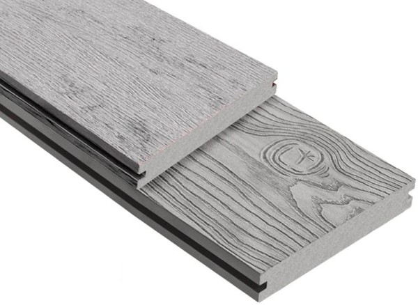 Террасная доска ДПК Outdoor 3D полнотелая STORM/OCEAN GREY серая микс купить в Рубцовске