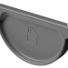 Заглушка желоба D125 Döcke STAL PREMIUM Графит, (RAL 7024) купить в Рубцовске