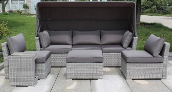 Диван-Трансформер AFINA плетеный из иск. ротанга AFM-320G Grey купить в Рубцовске