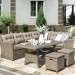 Комплект мебели AFINA плетеной из иск. ротанга AFM-307B Beige купить в Рубцовске