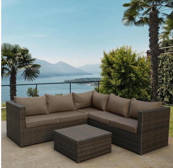 Комплект мебели AFINA плетеной из иск. ротанга YR825A Brown/Beige купить в Рубцовске