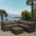 Комплект мебели AFINA плетеной из иск. ротанга YR825A Brown/Beige купить в Рубцовске