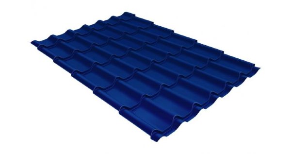 Металлочерепица классик 0,5 Satin RAL 5005 сигнальный синий купить в Рубцовске