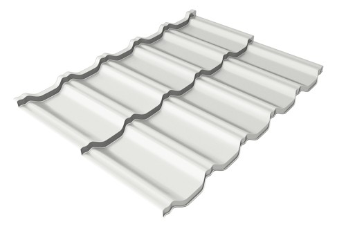 Металлочерепица модульная Квинта Uno Grand Line c 3D резом 0,5 Satin RAL 9003 сигнальный белый купить в Рубцовске