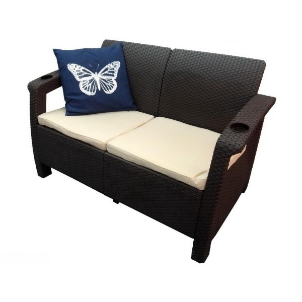 Двухместный диван Yalta Sofa Seаt венге купить в Рубцовске