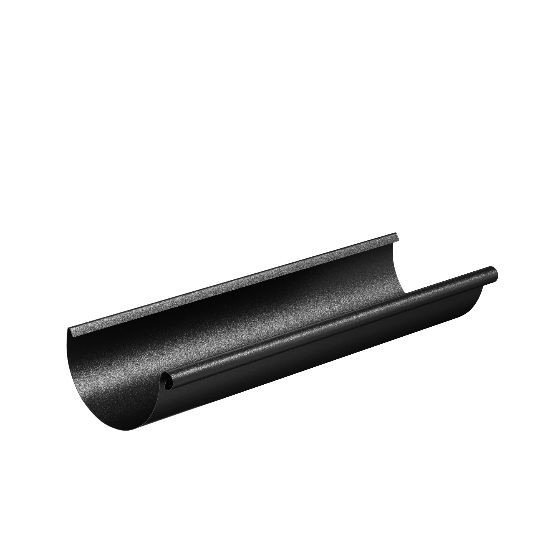 Водосток Aquasistem, система 125x90 - Водосточный желоб 3.00м RAL 9005 Чёрный купить в Рубцовске