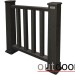 Ограждение из ДПК Outdoor Классик 3D STORM чёрный купить в Рубцовске