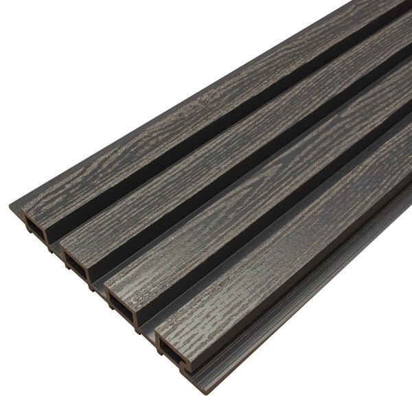 Фасадная доска из ДПК Faynag Wood Рейка Мокрый Асфальт купить в Рубцовске