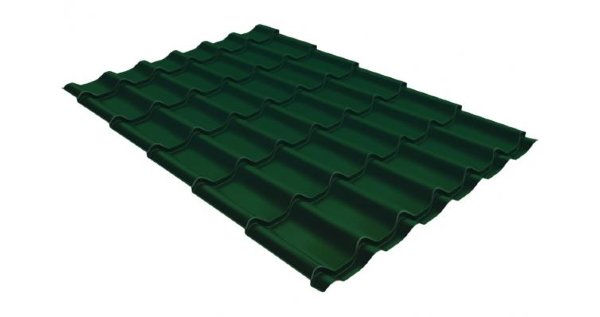 Металлочерепица классик GL 0,5 Velur20 RAL 6005 зеленый мох купить в Рубцовске