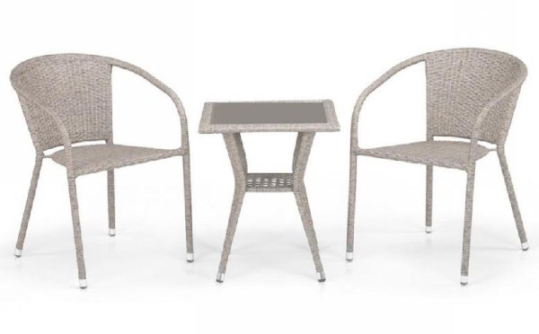 Комплект плетеной мебели AFINA из иск. ротанга T25C/Y137C-W85 Latte 2Pcs купить в Рубцовске