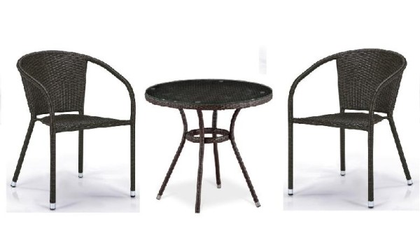 Комплект плетеной мебели AFINA из иск. ротанга Асоль-7 T282ANT/Y137C-W53 Brown 2Pcs купить в Рубцовске