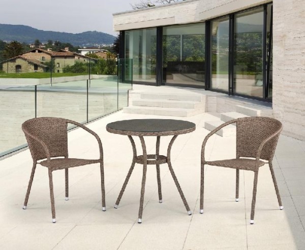 Комплект плетеной мебели AFINA из иск. ротанга T282ANT/Y137C-W56 Light Brown 2Pcs купить в Рубцовске
