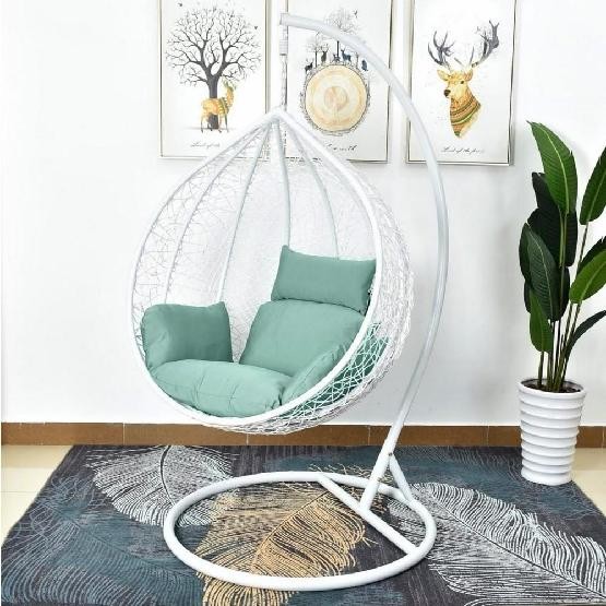 Кресло Подвесное из искусственного ротанга AFM-168A-L White/Green купить в Рубцовске