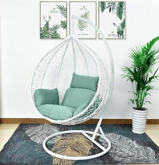 Кресло Подвесное из искусственного ротанга AFM-168A-XL White/Green купить в Рубцовске