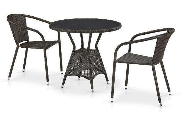 Комплект плетеной мебели AFINA из иск. ротанга T707ANS/Y137C-W53 Brown 2Pcs купить в Рубцовске