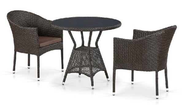Комплект плетеной мебели AFINA из иск. ротанга T707ANS/Y350-W53 Brown 2Pcs купить в Рубцовске