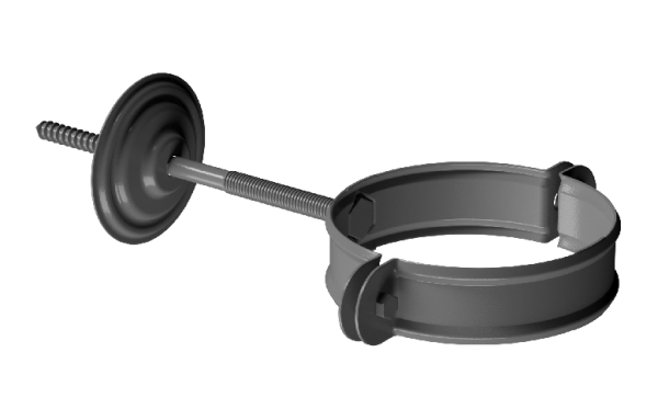 Хомут трубы D90 Döcke STAL PREMIUM Графит, (RAL 7024) купить в Рубцовске