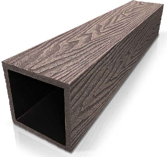 Столб ДПК 3D GardenParkett фактура дерева Венге купить в Рубцовске