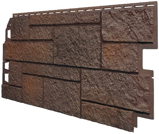 Фасадная панель VOX Sandstone (Сандстоун) темно коричневый купить в Рубцовске