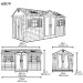 Сарай пластиковый LifeTime 15x8 DD купить в Рубцовске