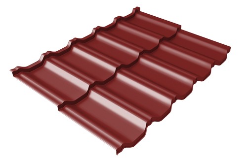 Металлочерепица модульная Квинта Uno Grand Line c 3D резом 0,5 Satin RAL 3011 коричнево-красный купить в Рубцовске