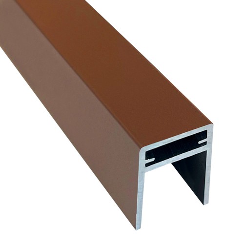 П-профиль Алюминиевый EasyDecking 35x25 Коричневый купить в Рубцовске