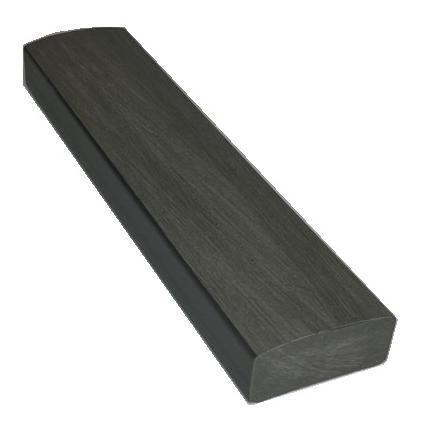 Лавочный брус Ecodecking Некст полнотелый брашированный 70х35 графит купить в Рубцовске