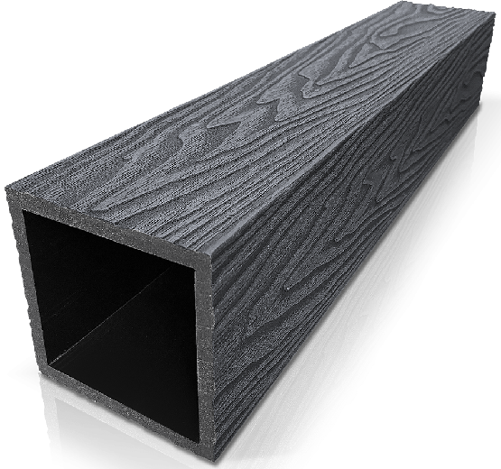 Столб ДПК 3D GardenParkett фактура дерева Графит купить в Рубцовске