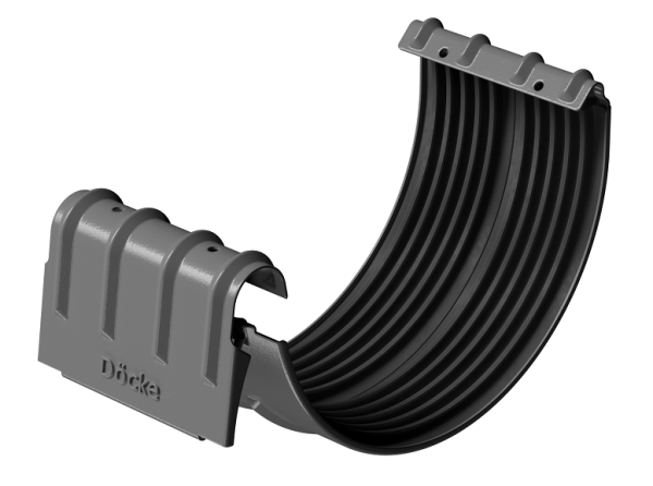 Соединитель желобов D125 Döcke STAL PREMIUM Графит, (RAL 7024) купить в Рубцовске