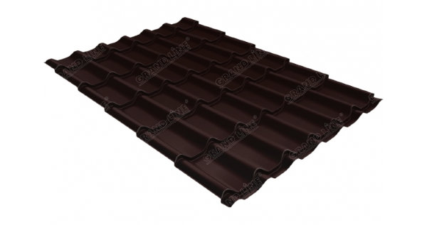Металлочерепица классик GL 0,5 Quarzit RAL 8017 шоколад Metallic купить в Рубцовске