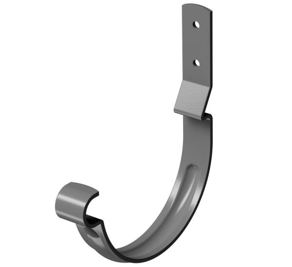 Карнизный крюк короткий (гнутый) D125 Döcke STAL PREMIUM Графит, (RAL 7024) купить в Рубцовске