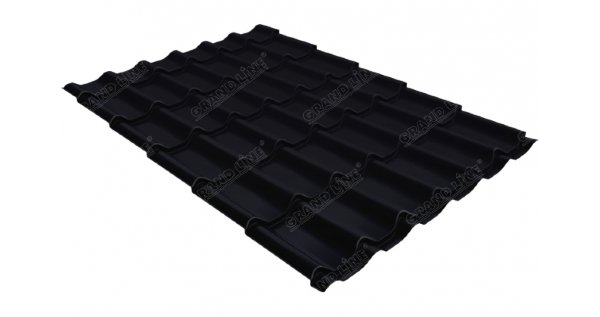 Металлочерепица классик 0,45 Drap RAL 9005 черный купить в Рубцовске