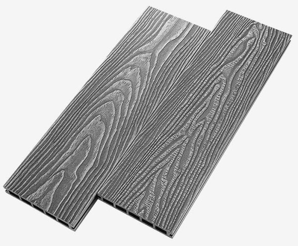 Террасная доска из ДПК RusDecking Unodeck Vintage - Серый купить в Рубцовске