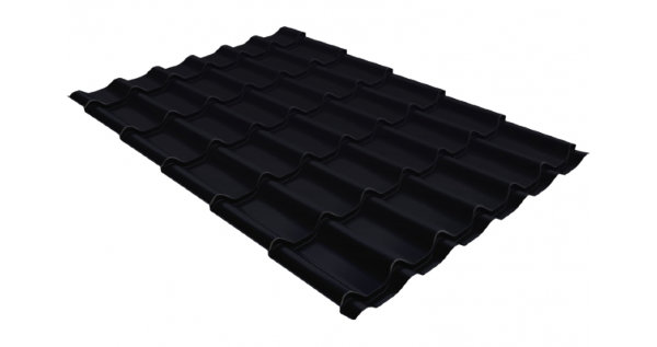 Металлочерепица классик GL 0,5 Quarzit lite RAL 9005 черный купить в Рубцовске