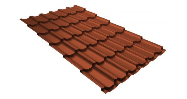 Металлочерепица квинта плюс 0,5 GreenCoat Pural RR 750 кирпично-красный (RAL 8004 терракота) купить в Рубцовске